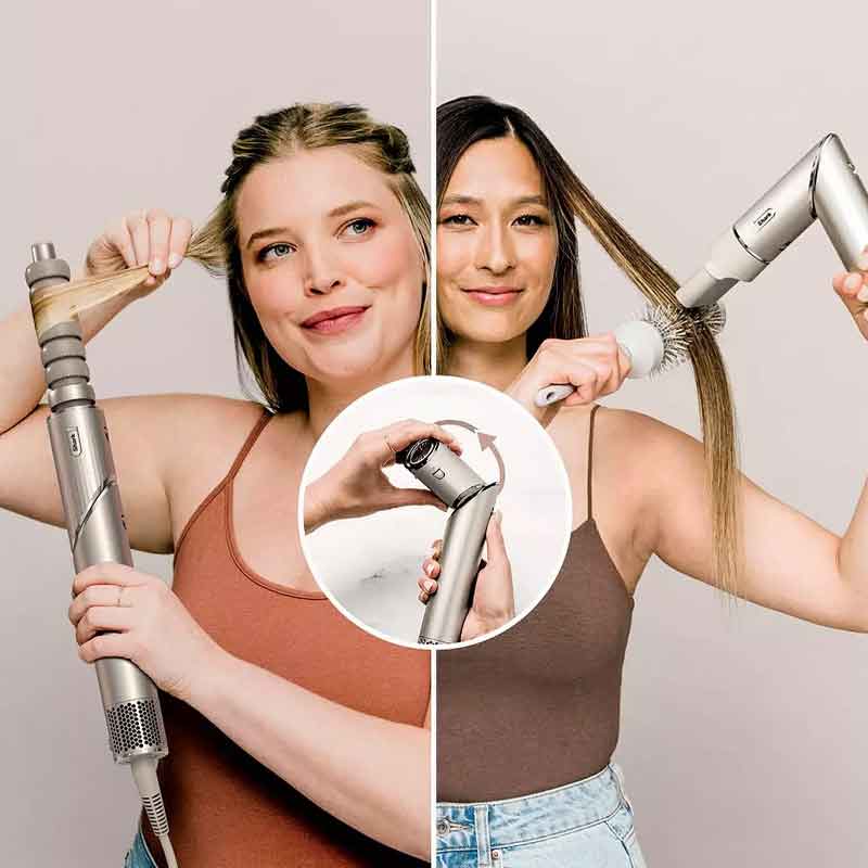 Shark, Shark FlexStyle 4 in 1 Air Styler & Hair Dryer For Straight & Wavy Hair Stone, hot brush