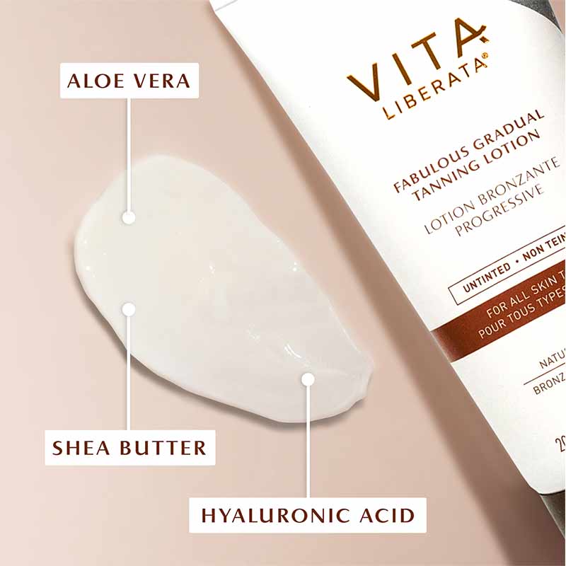 Vita Liberata Fabulous Gradual Tanning Lotion Travel Size | Tan | Medium tan | Tanning lotion | hyaluronic acid | body self tanner | gradual tanner 