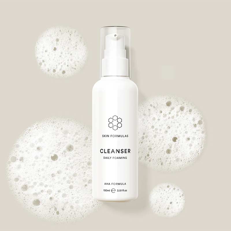 Skin Formulas Cleanser Daily Foaming – AHA Formula, Skin Formulas AHA cleanser, AHA face wash, face wash for acne