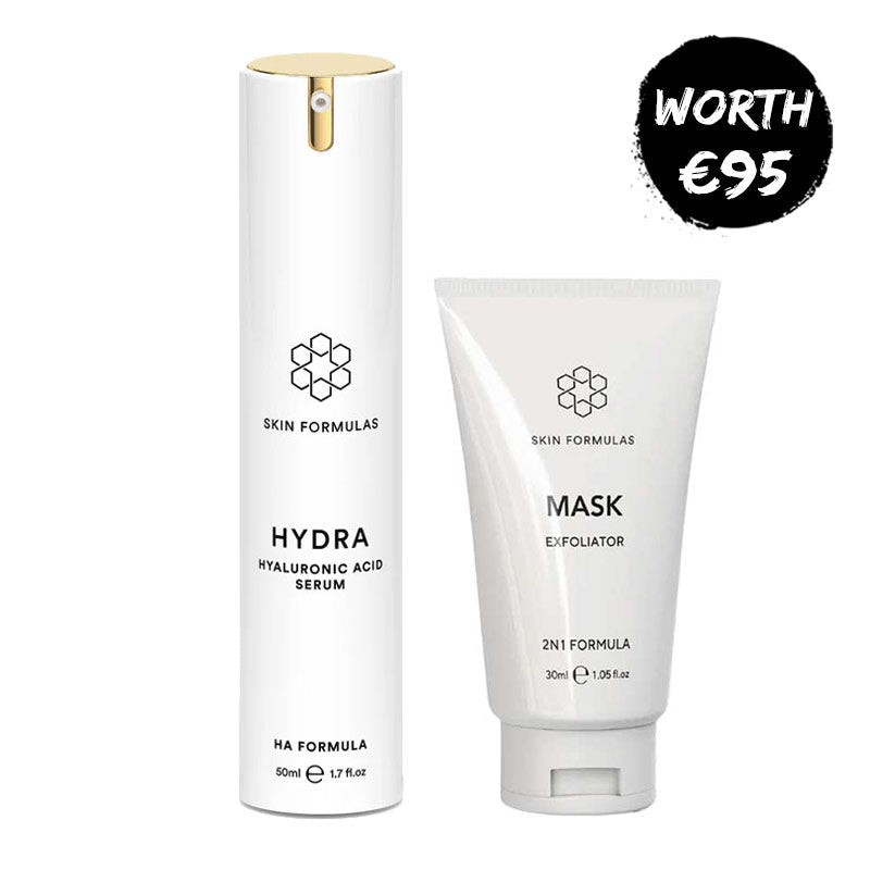 Skin Formulas Hydra Hyaluronic Acid Serum + FREE Mask Exfoliator