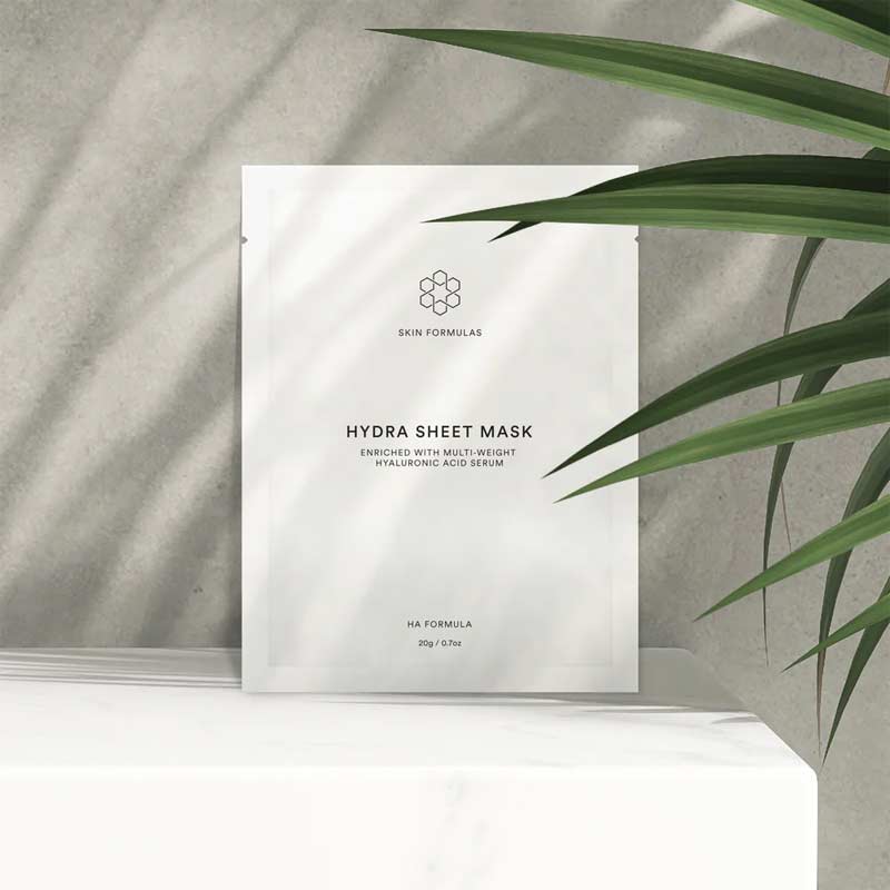 Skin Formulas, Skin Formulas Hydra Sheet Masks Hyaluronic Acid, hyaluronic serum sheet mask
