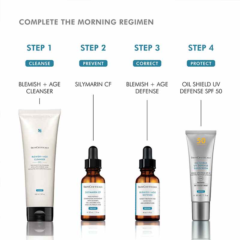 SkinCeuticals Blemish + Age Cleanser Morning Skincare Routine