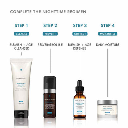 SkinCeuticals Blemish + Age Cleanser Nighttime Skincare Routine