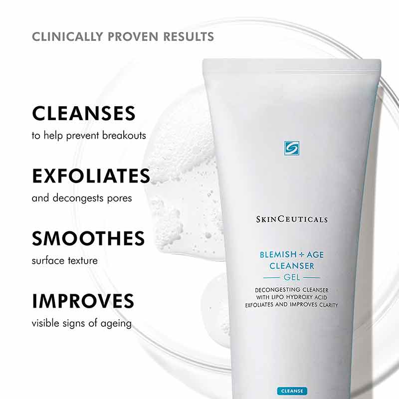 SkinCeuticals Blemish + Age Cleanser Clinically Proven Results