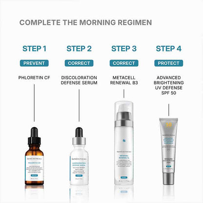 SkinCeuticals Discoloration Defense Serum Morning Skincare Routine