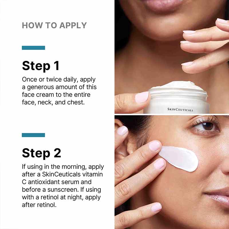 How to apply the SkinCeuticals Emollience Moisturiser