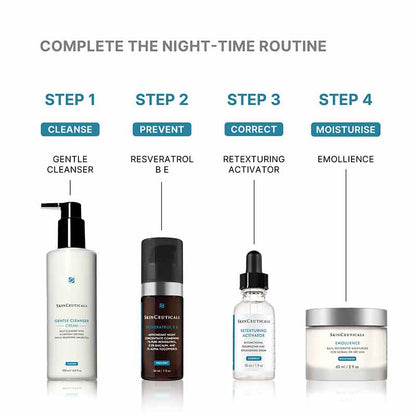 SkinCeuticals Emollience Moisturiser Nighttime Skincare Routine