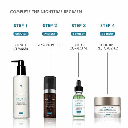 SkinCeuticals Gentle Cleanser Cream Nighttime skincare routine