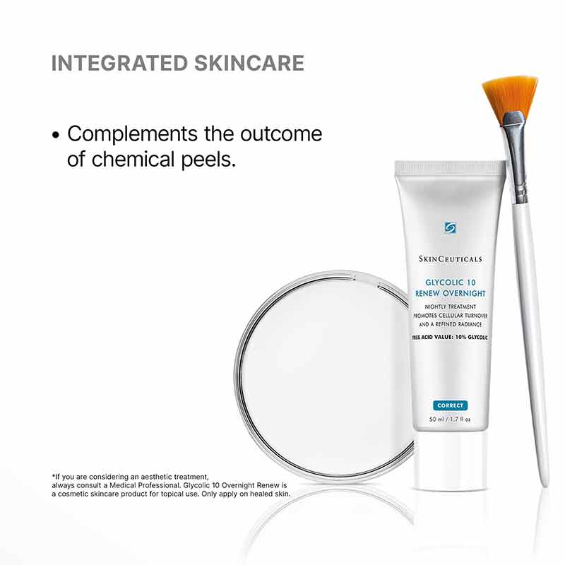 SkinCeuticals Glycolic 10 Renew Overnight and Chemical Peels