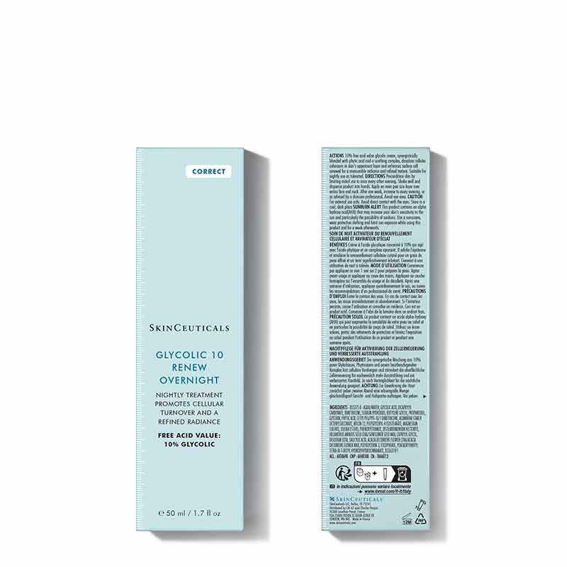 SkinCeuticals Glycolic 10 Renew Overnight Outer Box