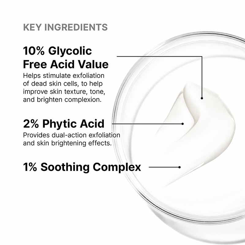SkinCeuticals Glycolic 10 Renew Overnight Key Ingredients