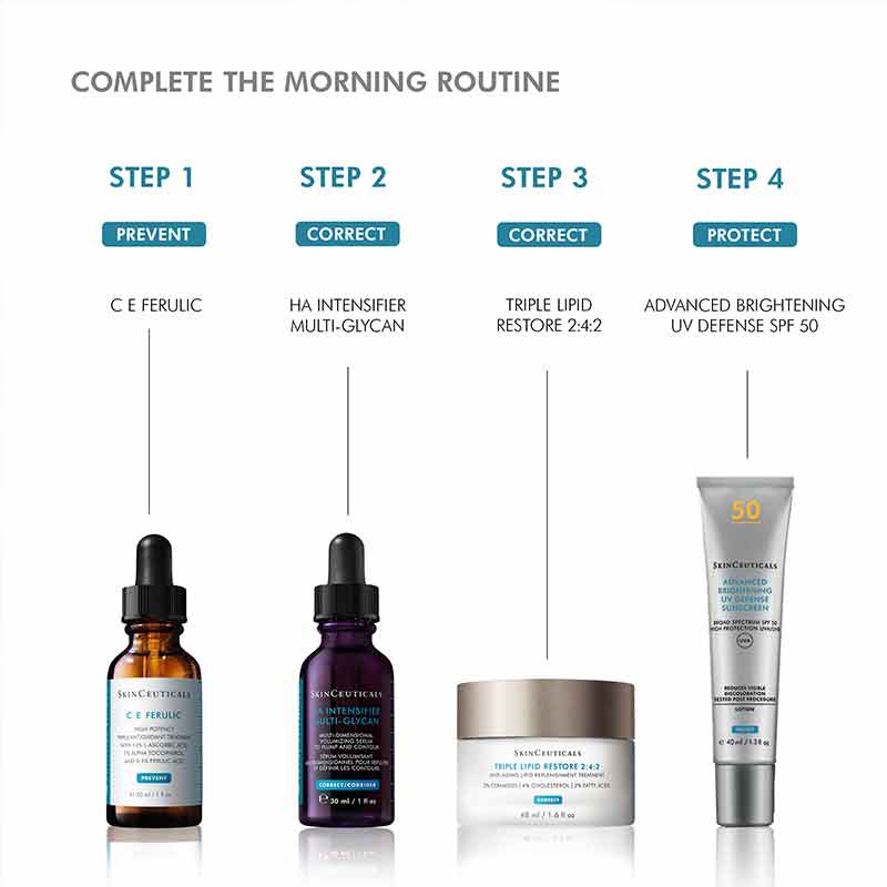 SkinCeuticals HA Intensifier Multi-Glycan Morning Skincare Routine