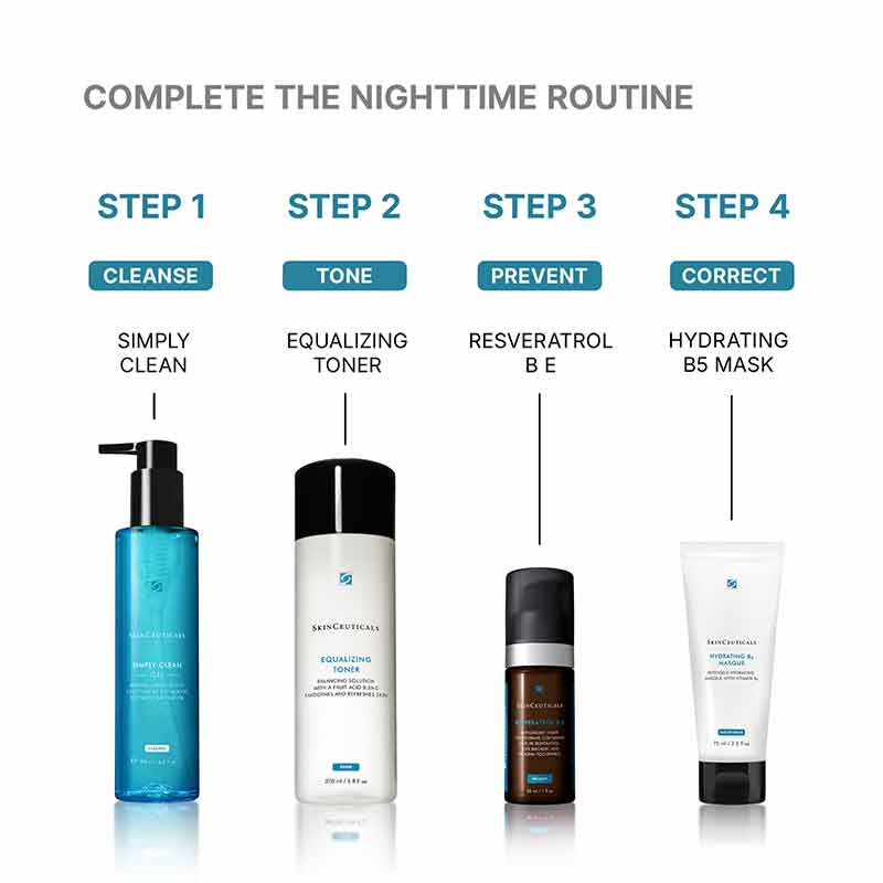 SkinCeuticals Hydrating B5 Masque Nighttime Skincare Routine