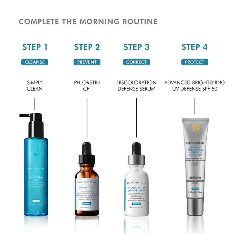 SkinCeuticals Simply Clean Gel Cleanser Morning skincare routine