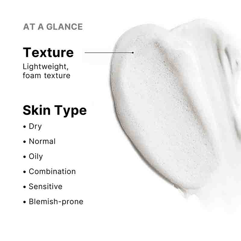 SkinCeuticals Soothing Cleanser Foam Texture & Skin Type