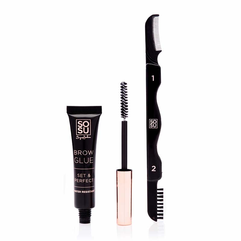 SOSU by Suzanne Jackson Brow Glue Set and Perfect | Sosu | Brow glue | Eyebrows | makeup | Sosume | Eyebrow brush 