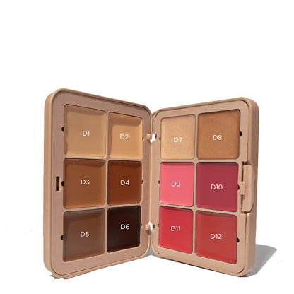 SOSU Cosmetics Complete Canvas Complexion Palette Dark Shades