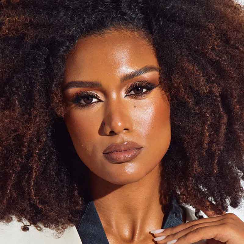 SOSU Cosmetics Hidden Agenda Fox Eye False Lashes Feral Model Makeup Look