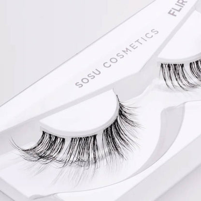 SOSU Cosmetics Hidden Agenda Fox Eye False Lashes Flirty In Tray Close Up