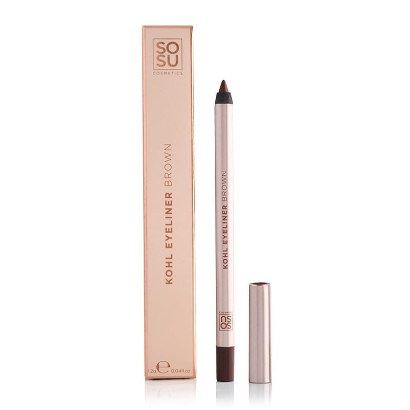 SOSU Cosmetics | Eyeliner | Kohl | Pencil | definition | depth | smooth | creamy | pigmented | sultry | smoky | bright | natural | brown
