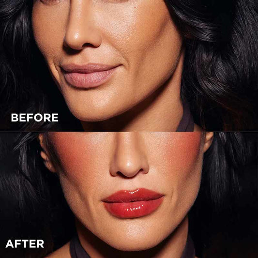 SOSU Cosmetics Lavish Lip Duo Gift Set Before and After