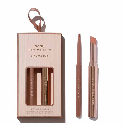 SOSU Lip gift set, Stocking fillers, lip duo set, lip liner, lipstick