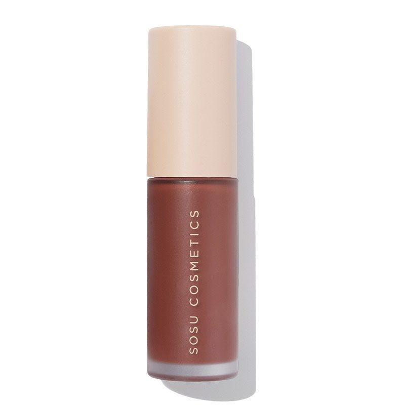 SOSU Cosmetics Liquid Blush Toasted Cherry, red blush, dark cherry blush