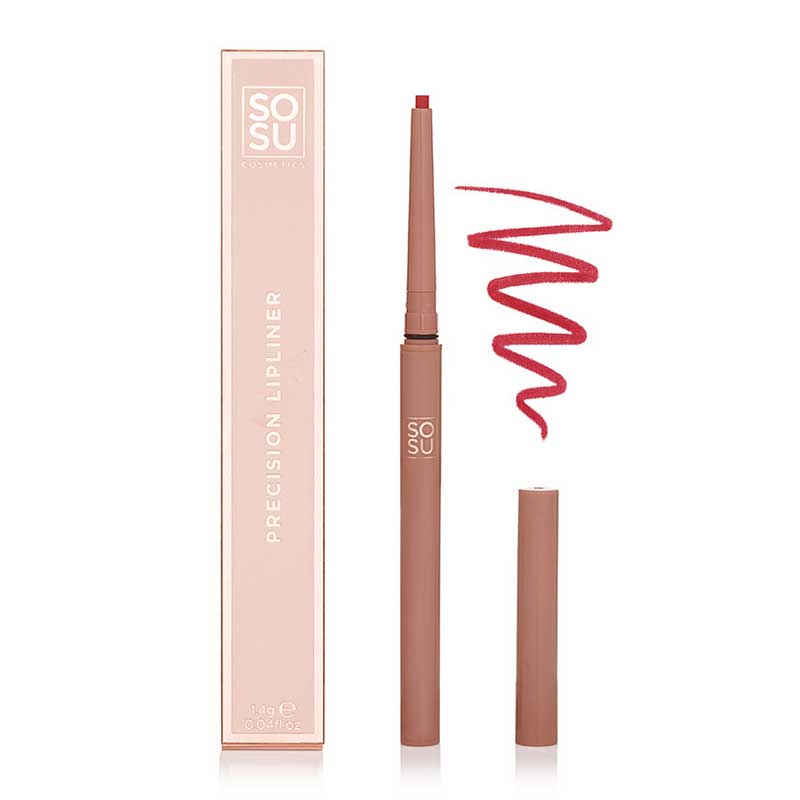 SOSU Cosmetics Longwear Lip Liner | Glides effortlessly for precise definition | Long-lasting wear for stunning results | Perfect for natural or bold looks | Pair with lipstick or gloss for a polished finish | Siren