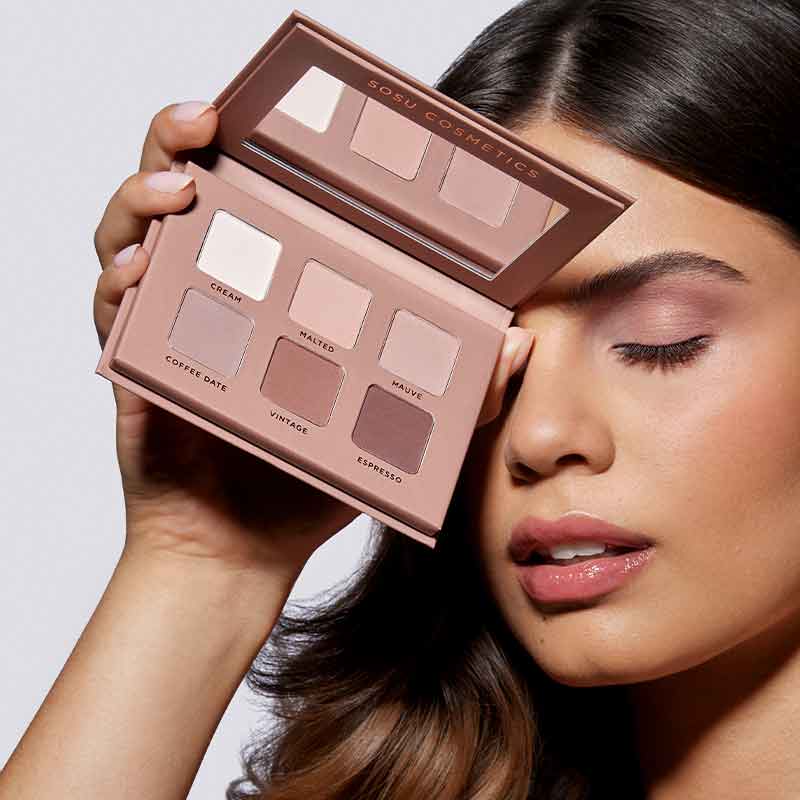 SOSU Cosmetics Matte Eyeshadow Palette - Shade Cool