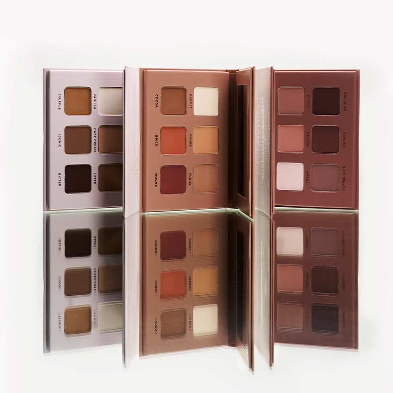 SOSU Cosmetics Matte Eyeshadow Palettes Cool, Neutral, Warm