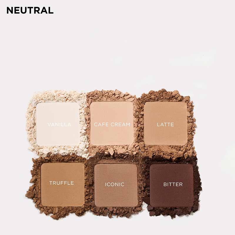 SOSU Cosmetics Matte Eyeshadow Palette - Shade Neutral