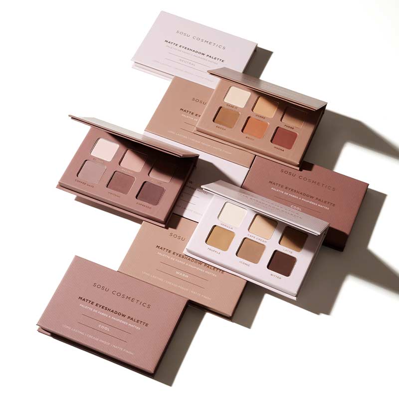 SOSU Cosmetics Matte Eyeshadow Palettes