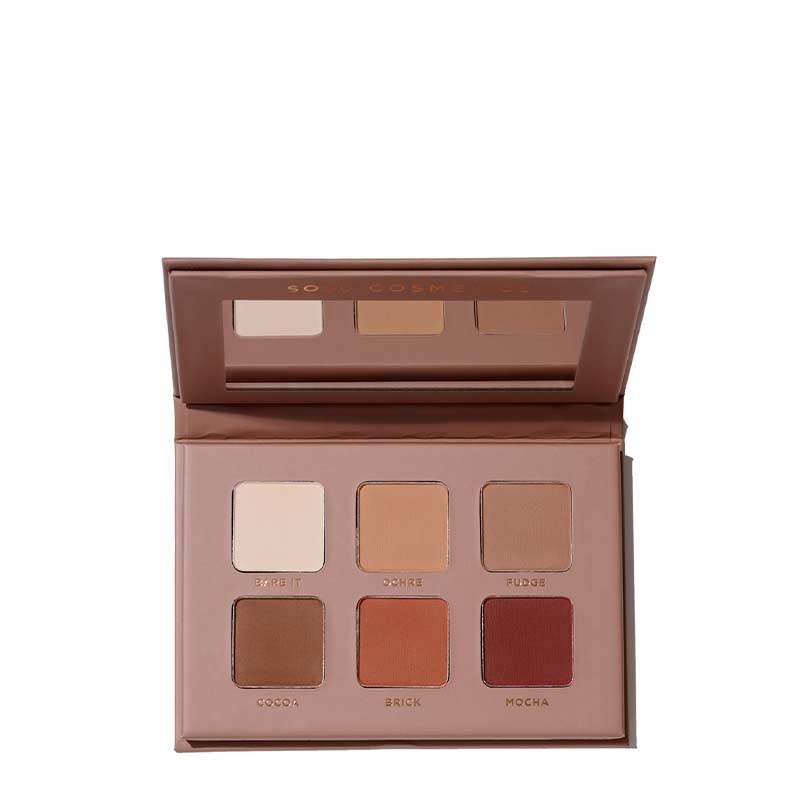 SOSU Cosmetics Matte Eyeshadow Palette - Shade Warm
