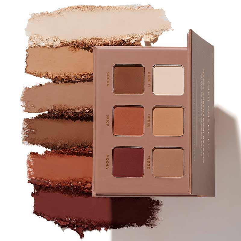 SOSU Cosmetics Matte Eyeshadow Palette - Shade Warm