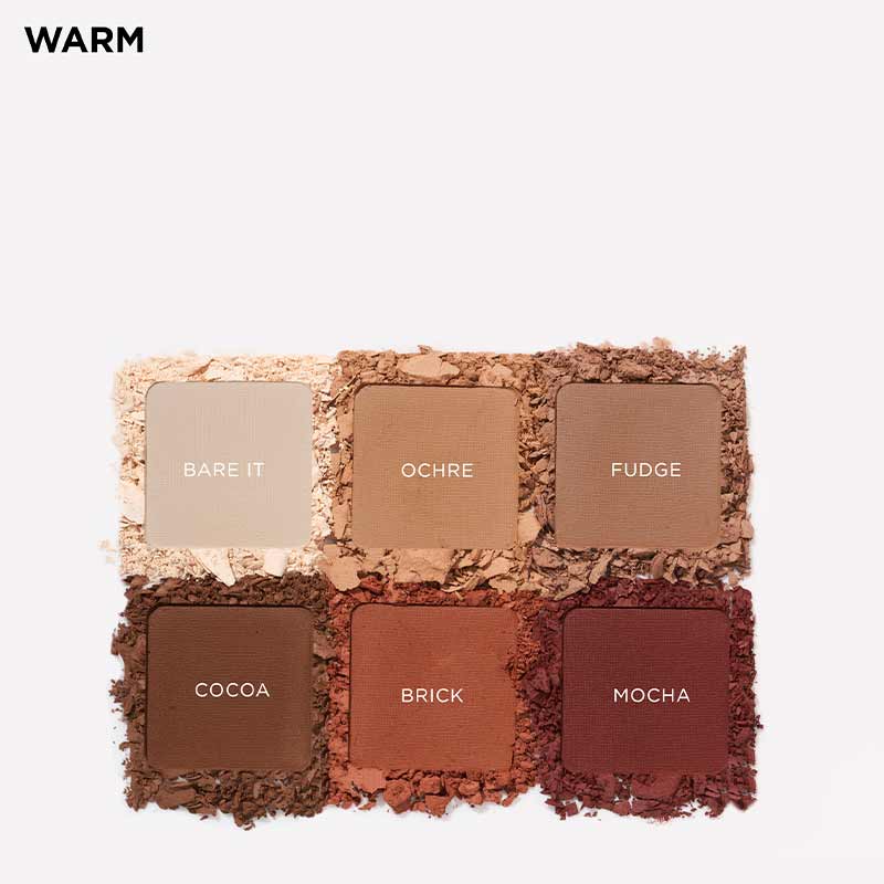 SOSU Cosmetics Matte Eyeshadow Palette - Shade Warm