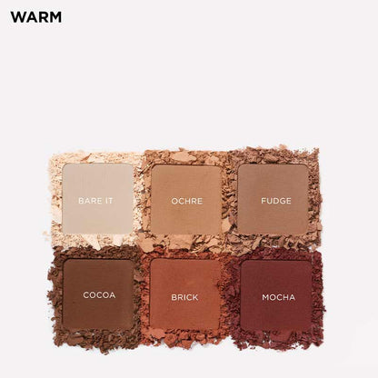 SOSU Cosmetics Matte Eyeshadow Palette - Shade Warm