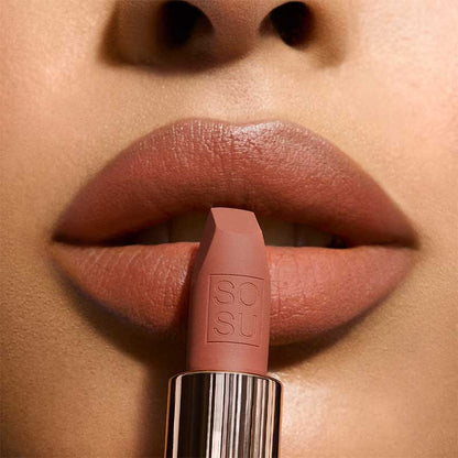 SOSU Cosmetics Matte Lipstick | Don't Be Chai | Hydrating Formula