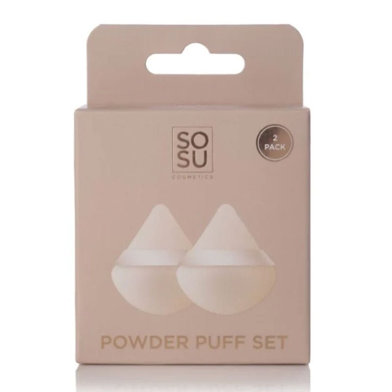 SOSU Cosmetics | Powder Puff | Duo Set | perfect | precise | application | flawless finish | Elevate | makeup routine |  secret weapon | dreamy | airbrushed base | triangular | rounded | setting