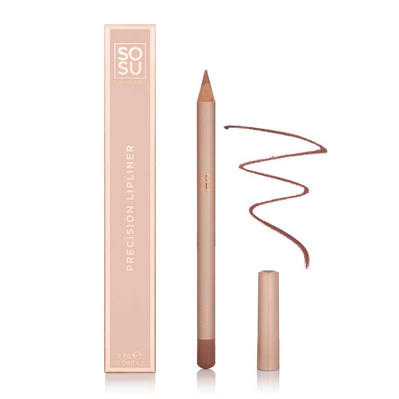 SOSU Cosmetics Precision Lip Liner | Toast | Enables Precise Application for Defining, Resizing, or Reshaping Lips | Creamy Formula Blends Effortlessly | Keeps Lips Hydrated