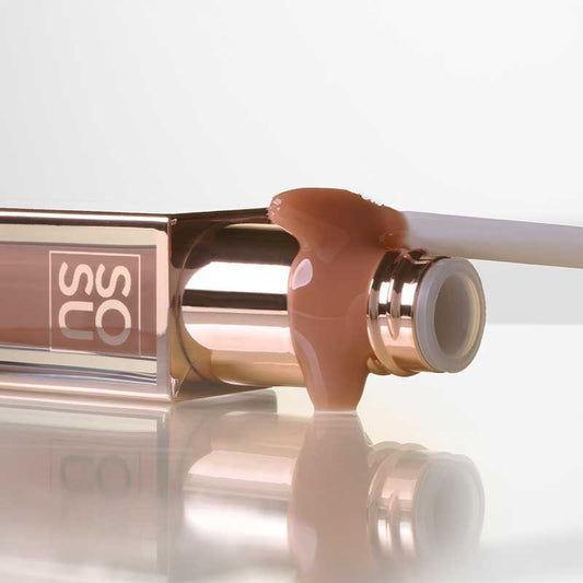 SOSU Cosmetics Lip Glaze | Almond Butter | High-Shine Satin Lip Gloss