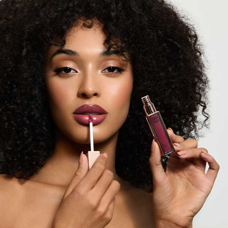 SOSU Cosmetics Lip Glaze | Berry Sweet | High-Shine Satin Lip Gloss 