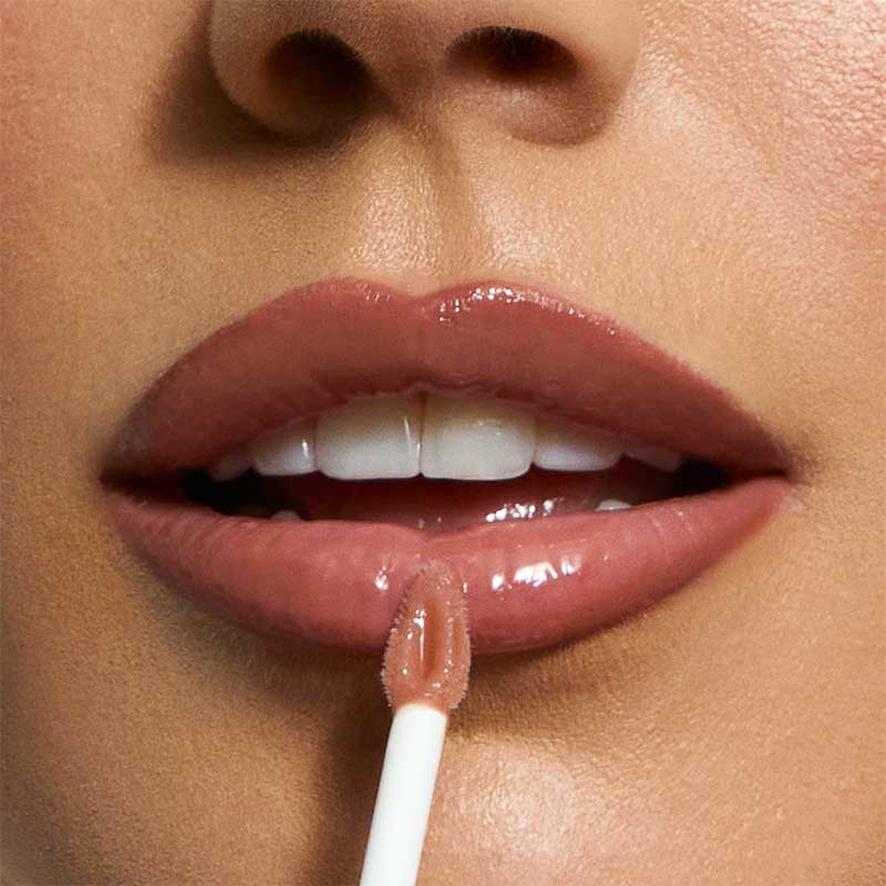 SOSU Cosmetics Lip Glaze | Almond Butter | High-Shine Satin Lip Gloss
