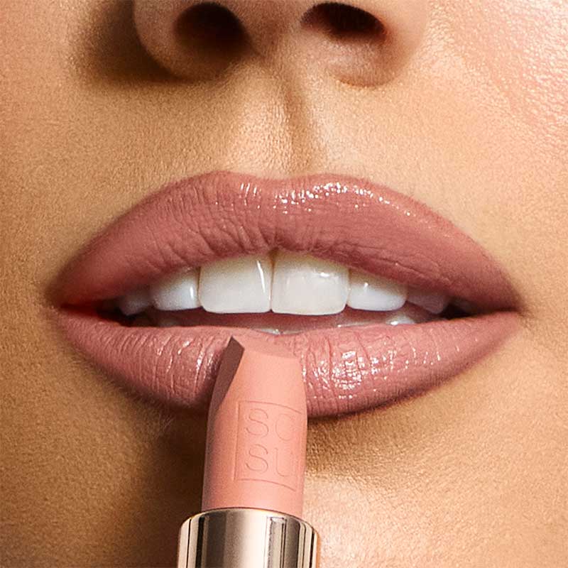 SOSU Cosmetics Satin Lipstick | Creme Brulee | Hydrating Formula