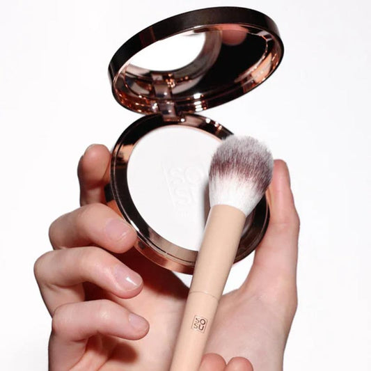 SOSU Cosmetics Sheer Silk Pressed Powder With Brush