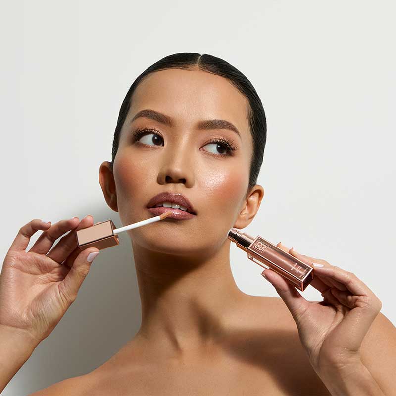SOSU Cosmetics Lip Glaze | Golden | High-Shine Lip Gloss with Shimmer