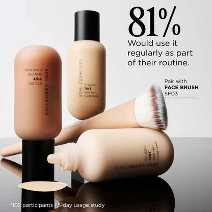 SOSU Cosmetics Studio Tint Skin Tint Usage test