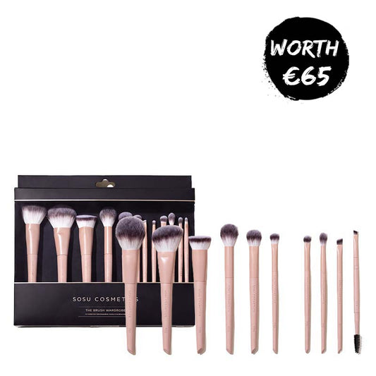 SOSU Cosmetics The Brush Wardrobe Makeup Brush Gift Set worth 65 euros 