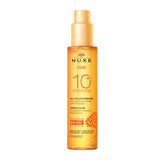 NUXE SUN Tanning Oil For Face & Body SPF10 | light sun protection tanning oil