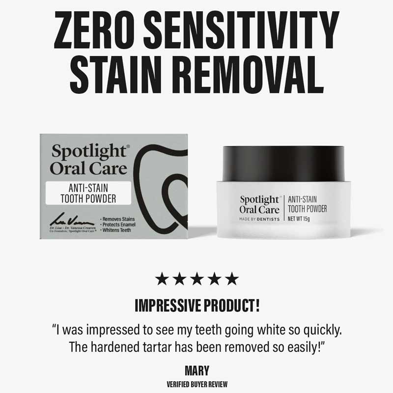 Spotlight Oral Care Anti-Stain Tooth Powder