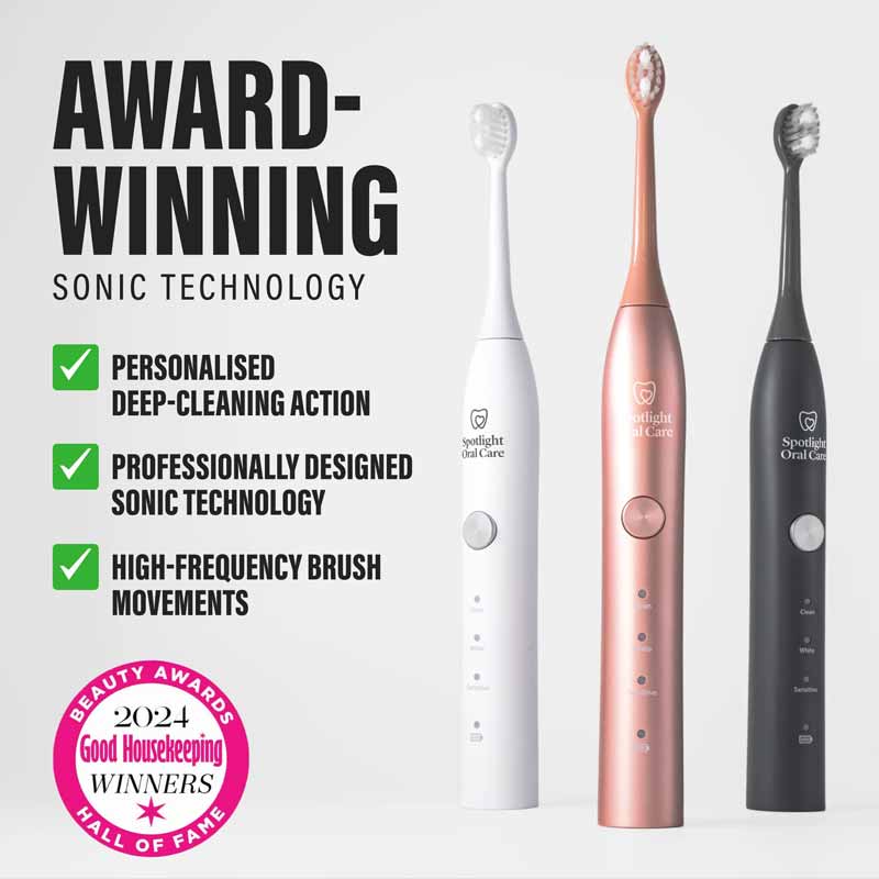 Spotlight Oral Care Graphite Grey Sonic Toothbrush